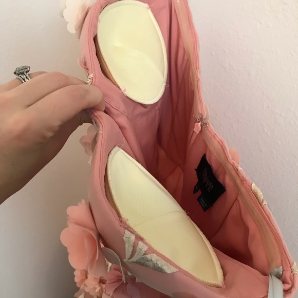 Marchesa Notte 3D Floral high-lo gown Size 6 - Picture 5 of 8